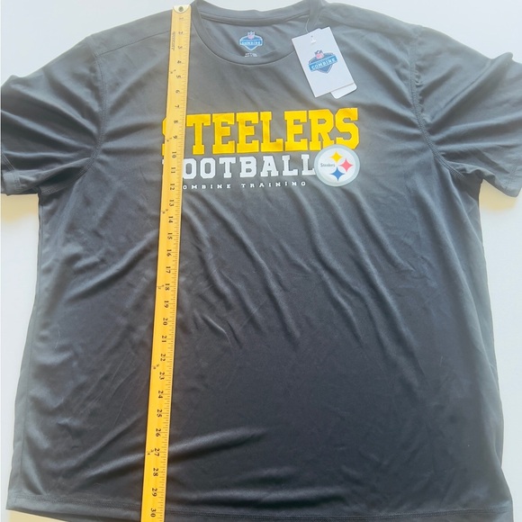 NWT Men's 2XL Pittsburgh Steelers Polyester NFL Scouting Combine Authentic Tee - Picture 2 of 6